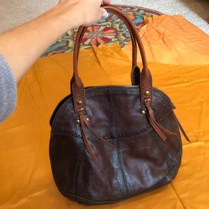 Lucky Brand Brown Leather Hobo Bag
